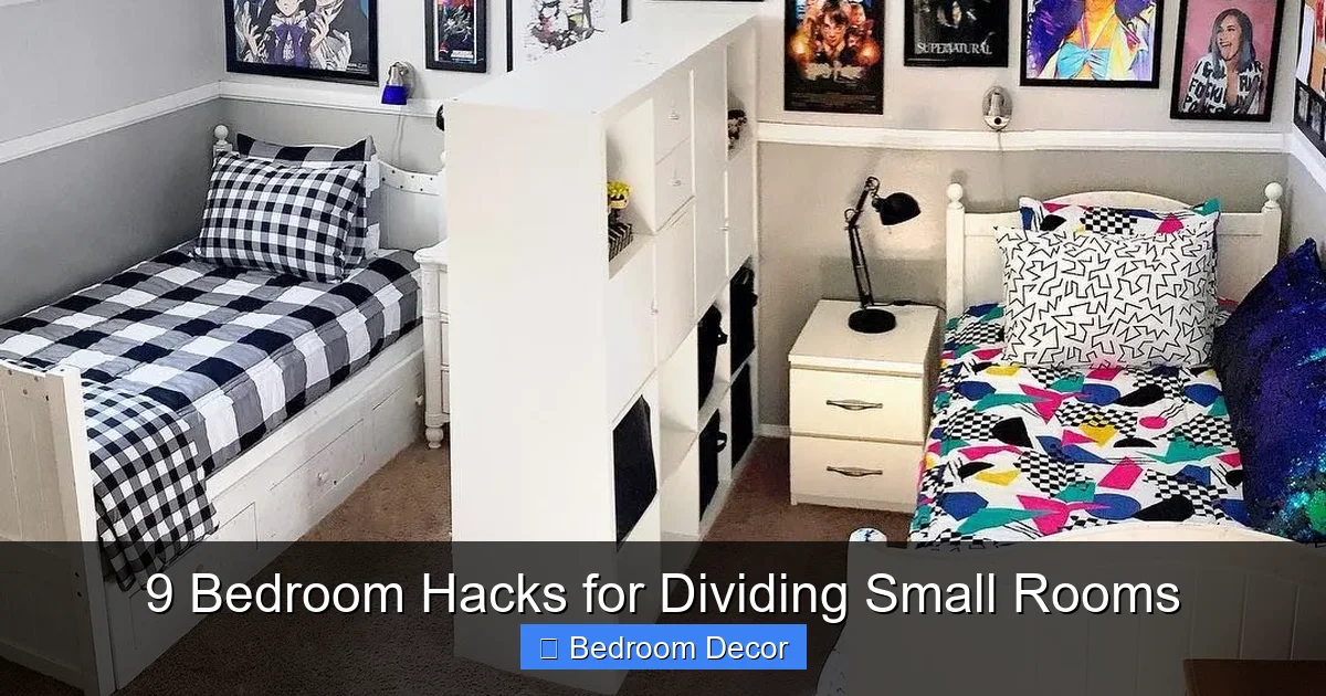 9 Bedroom Hacks for Dividing Small Rooms