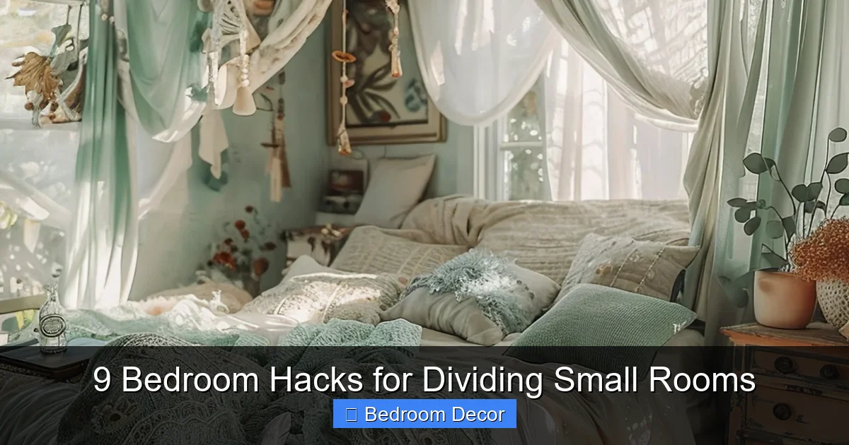 9 Bedroom Hacks for Dividing Small Rooms