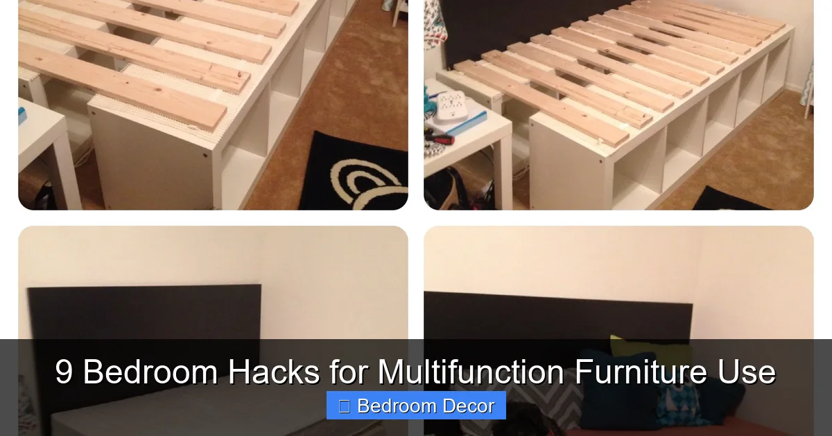 9 Bedroom Hacks for Multifunction Furniture Use