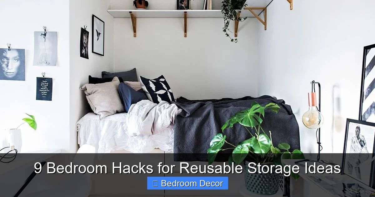 9 Bedroom Hacks for Reusable Storage Ideas