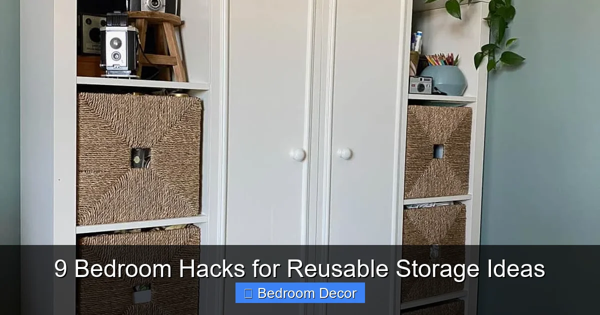 9 Bedroom Hacks for Reusable Storage Ideas