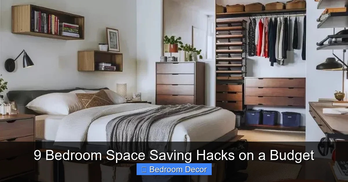 9 Bedroom Space Saving Hacks on a Budget