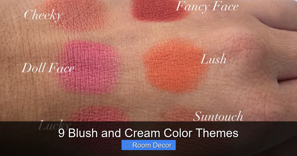 9 Blush and Cream Color Themes