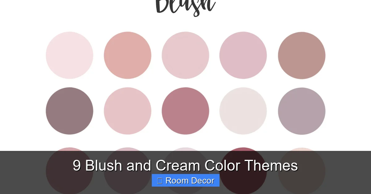 9 Blush and Cream Color Themes
