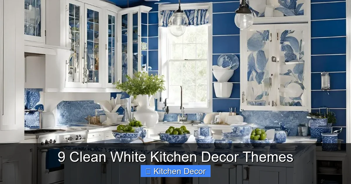 9 Clean White Kitchen Decor Themes
