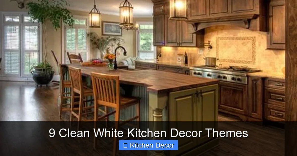 9 Clean White Kitchen Decor Themes