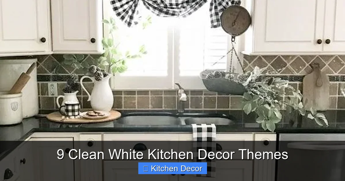 9 Clean White Kitchen Decor Themes
