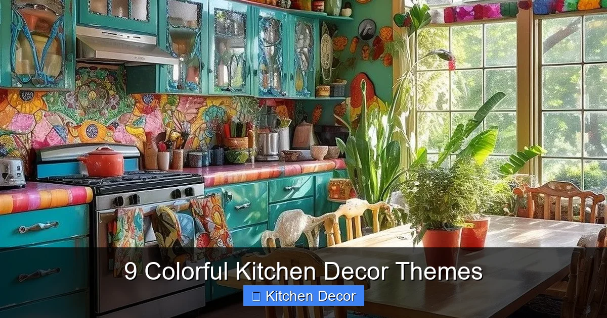 9 Colorful Kitchen Decor Themes