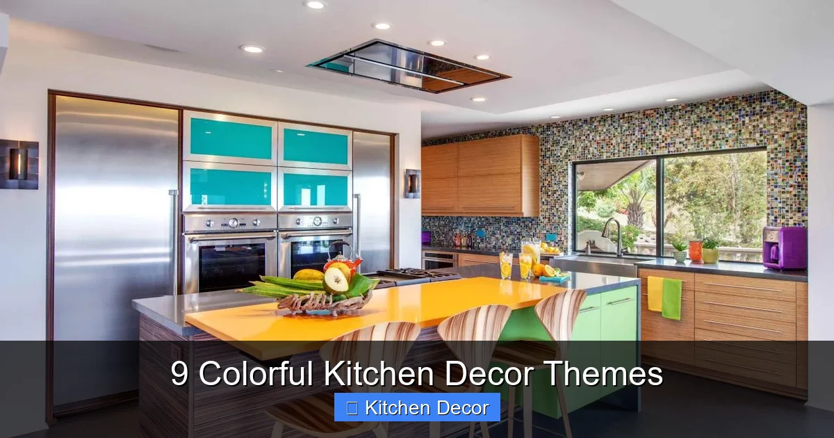 9 Colorful Kitchen Decor Themes