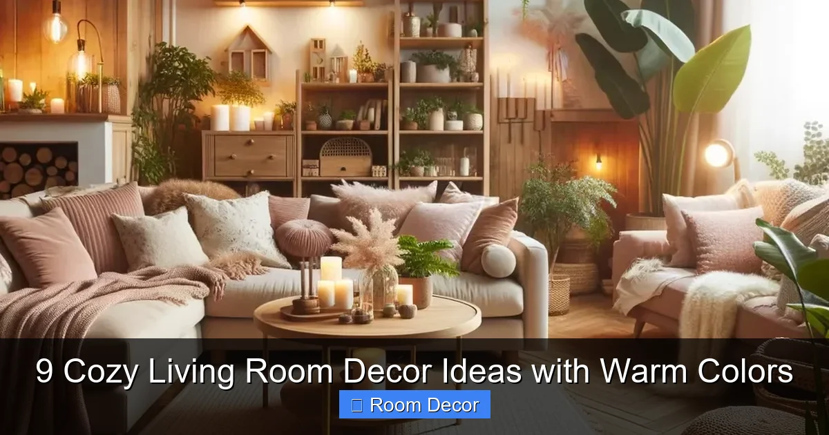 9 Cozy Living Room Decor Ideas with Warm Colors