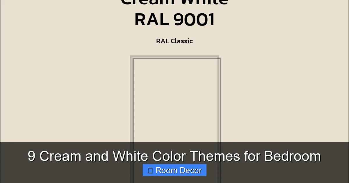 9 Cream and White Color Themes for Bedroom