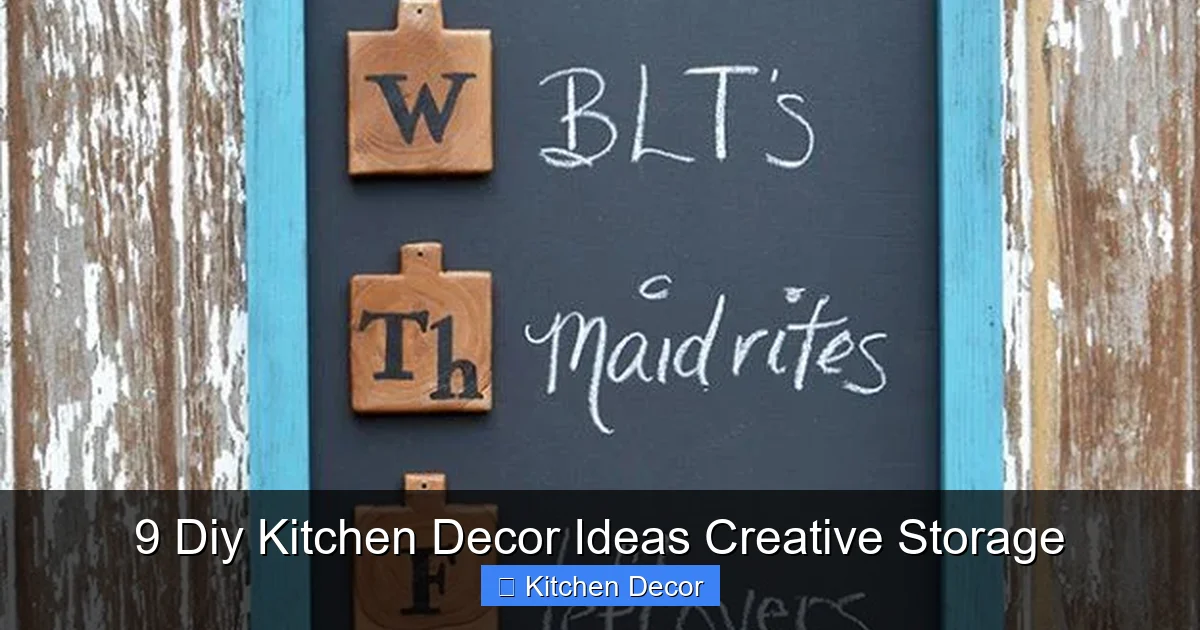 9 Diy Kitchen Decor Ideas Creative Storage