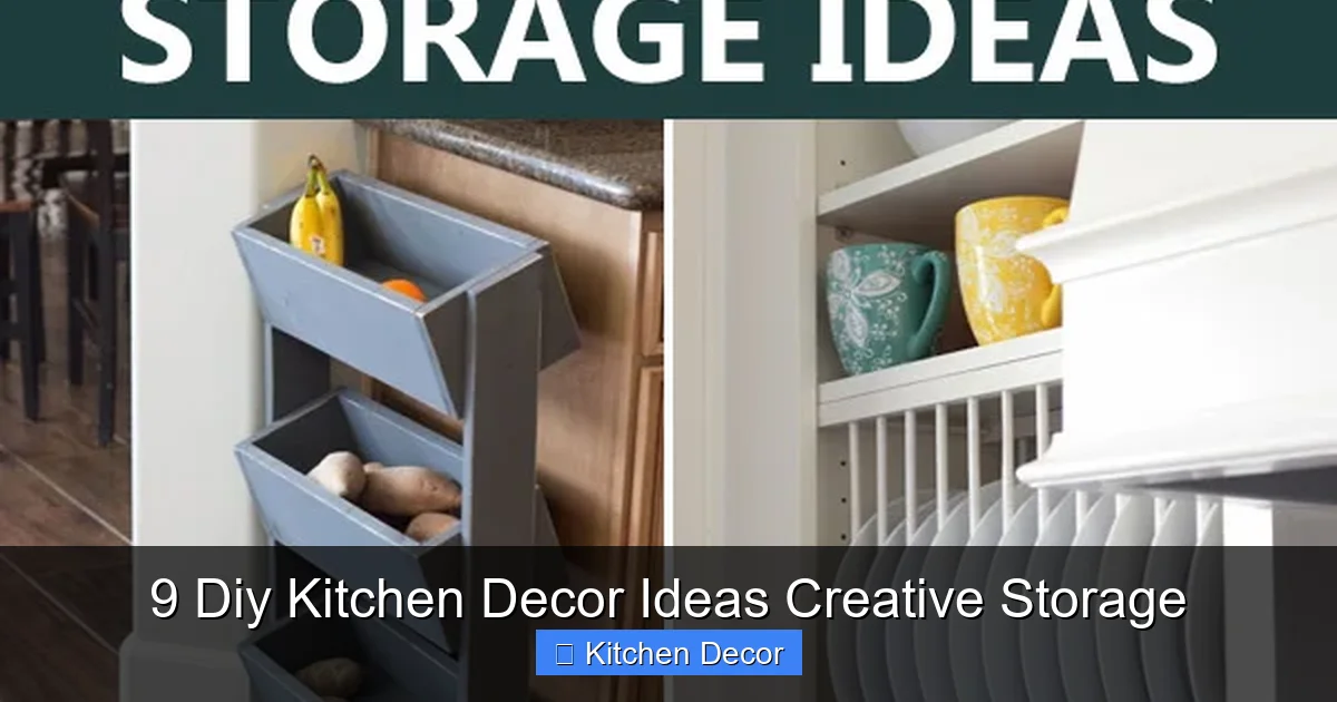 9 Diy Kitchen Decor Ideas Creative Storage