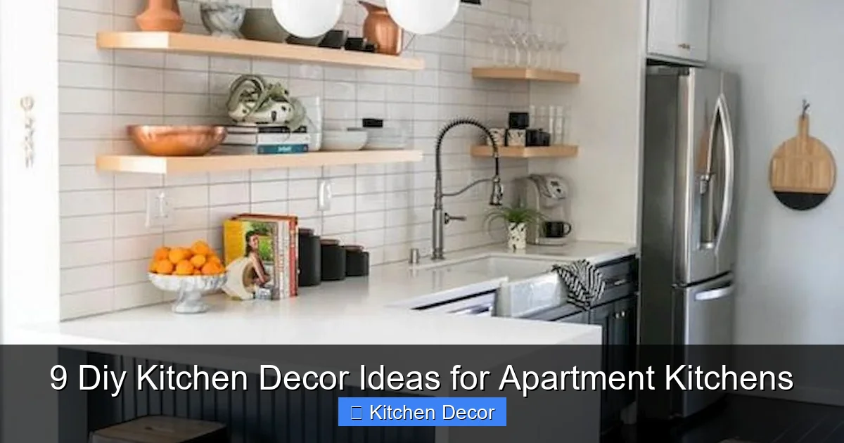 9 Diy Kitchen Decor Ideas for Apartment Kitchens