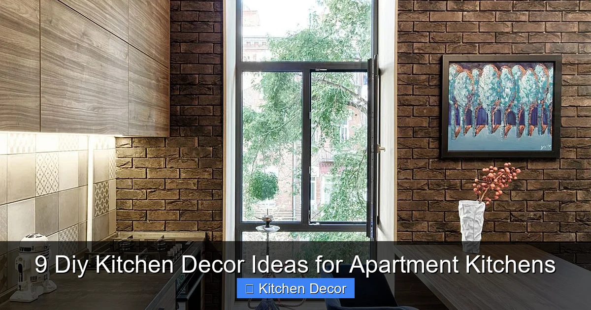 9 Diy Kitchen Decor Ideas for Apartment Kitchens