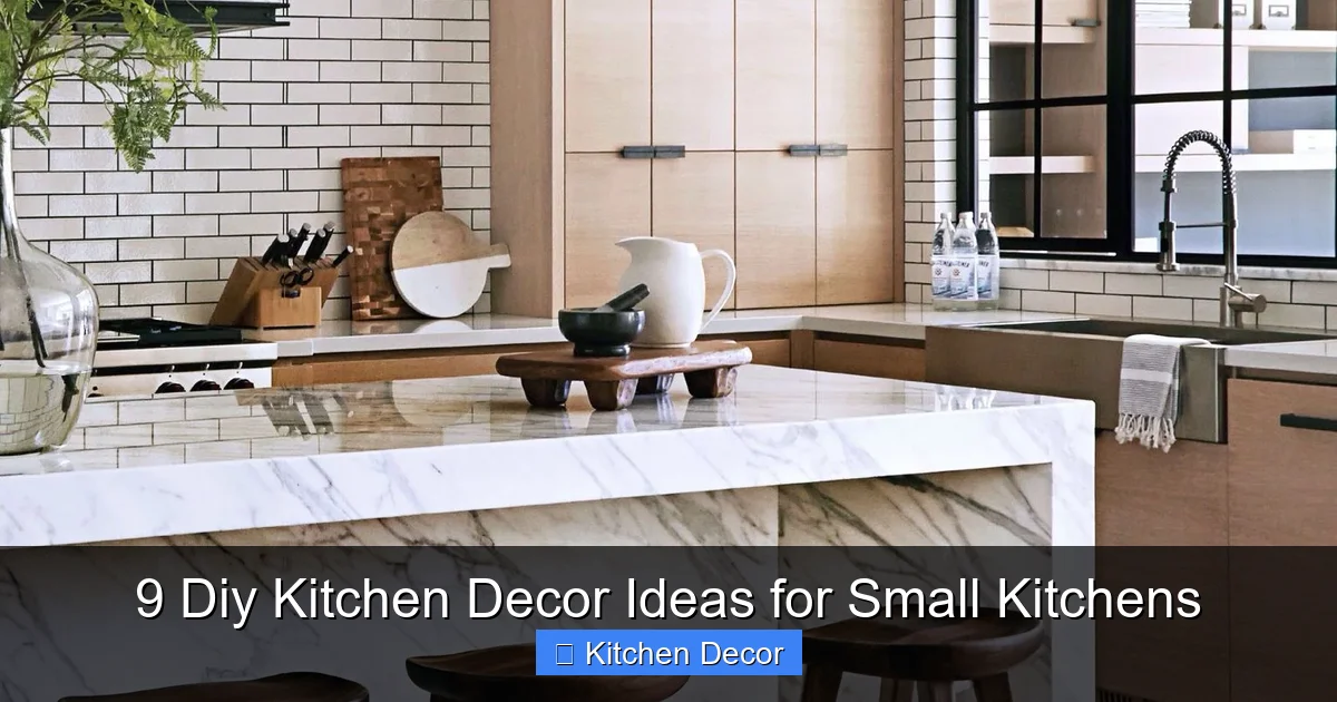 9 Diy Kitchen Decor Ideas for Small Kitchens