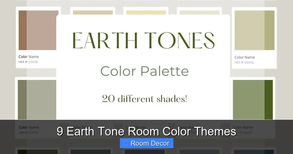 9 Earth Tone Room Color Themes