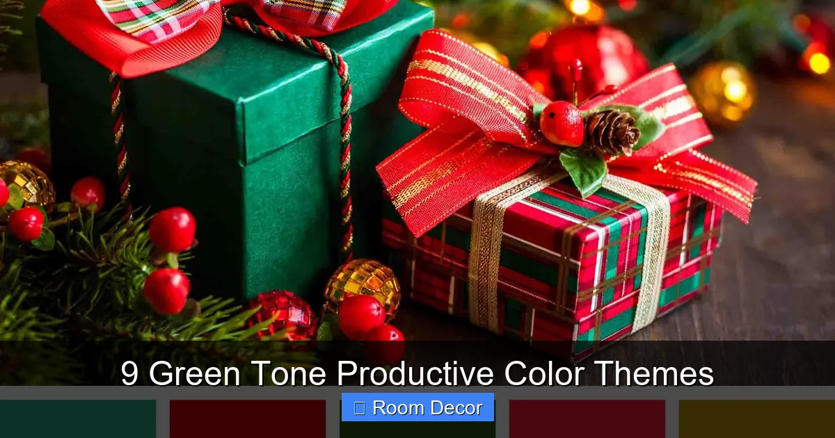9 Green Tone Productive Color Themes