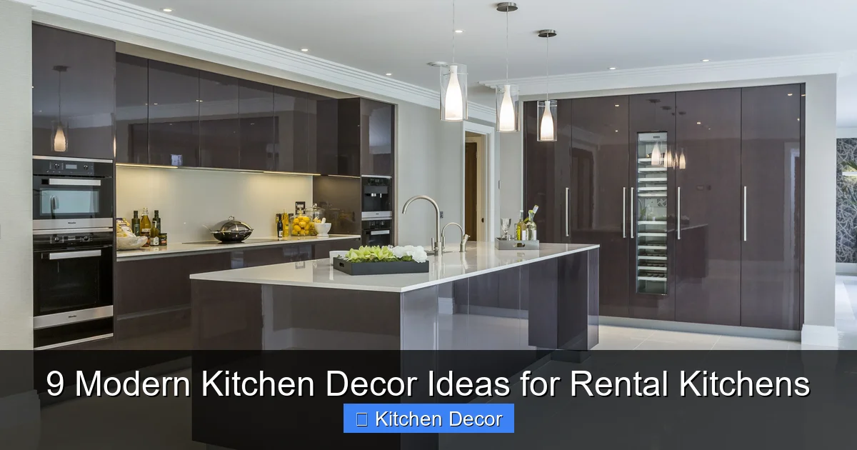 9 Modern Kitchen Decor Ideas for Rental Kitchens