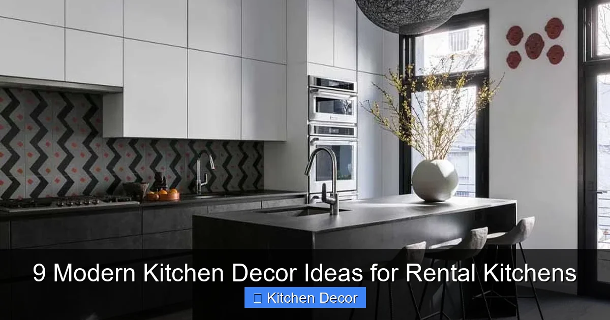 9 Modern Kitchen Decor Ideas for Rental Kitchens