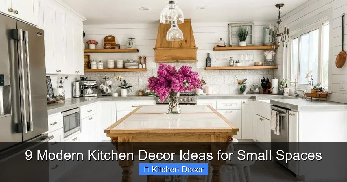 9 Modern Kitchen Decor Ideas for Small Spaces