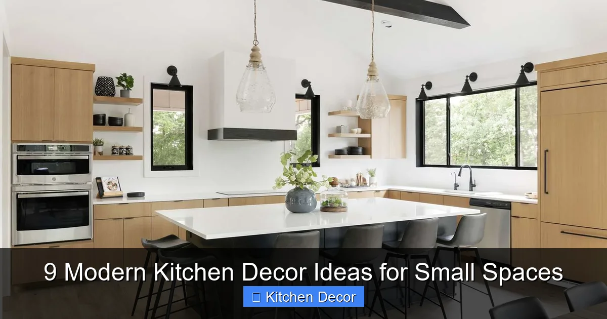 9 Modern Kitchen Decor Ideas for Small Spaces