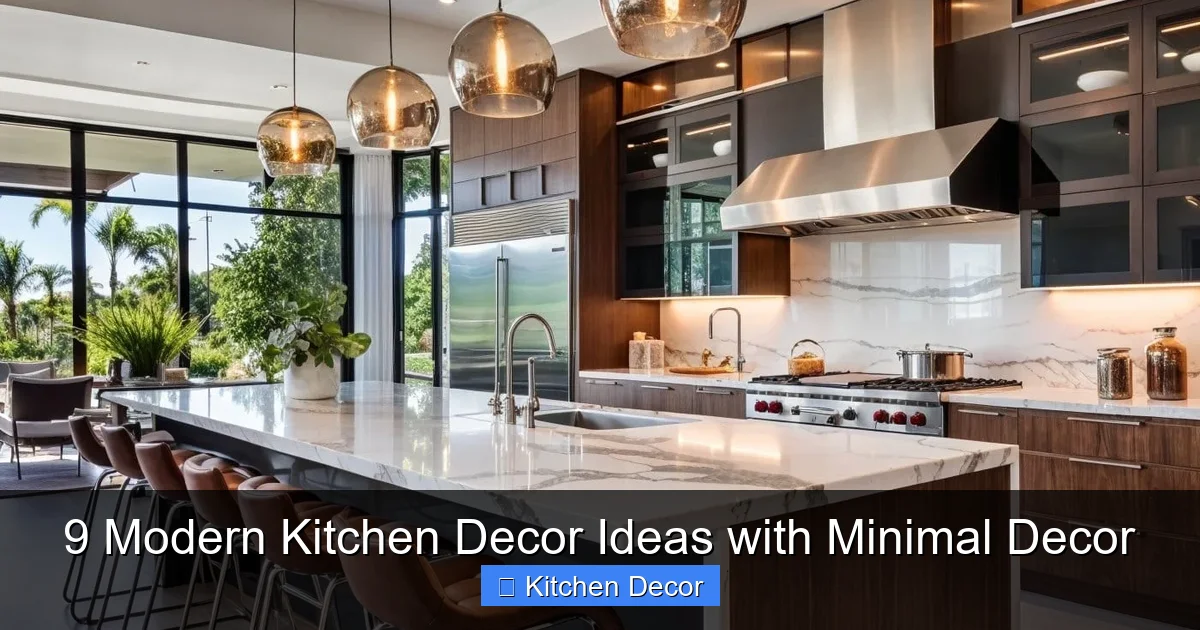 9 Modern Kitchen Decor Ideas with Minimal Decor