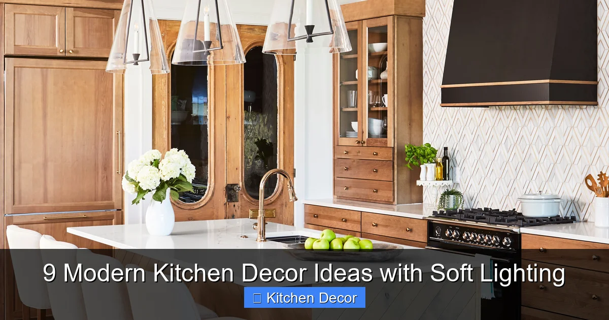 9 Modern Kitchen Decor Ideas with Soft Lighting