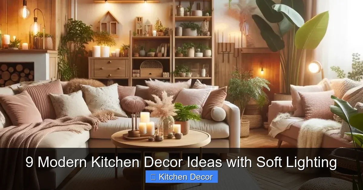 9 Modern Kitchen Decor Ideas with Soft Lighting