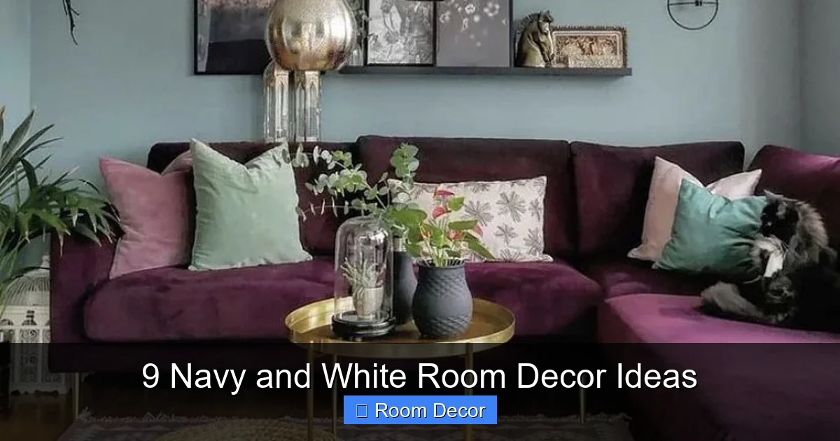 9 Navy and White Room Decor Ideas