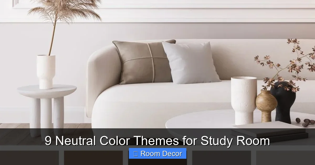 9 Neutral Color Themes for Study Room