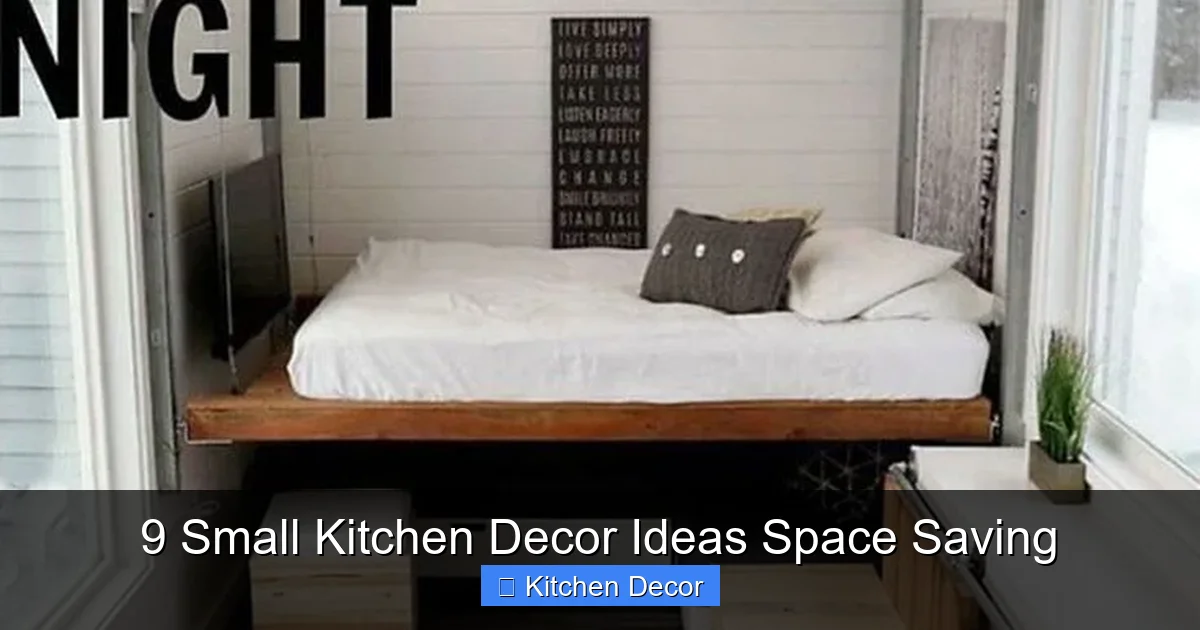 9 Small Kitchen Decor Ideas Space Saving