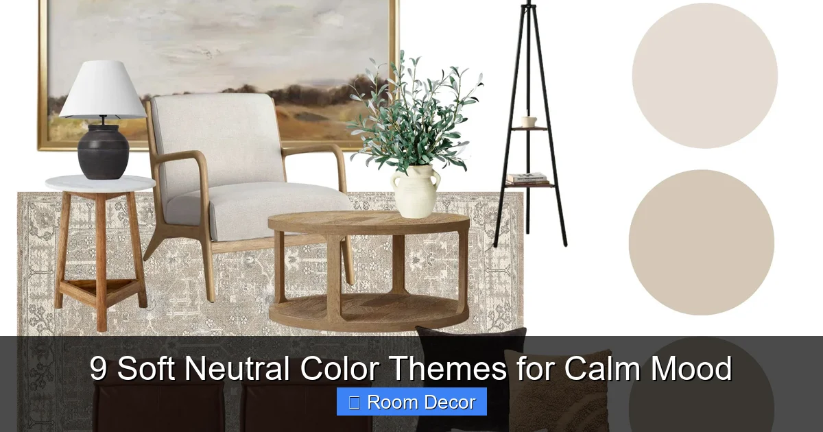 9 Soft Neutral Color Themes for Calm Mood
