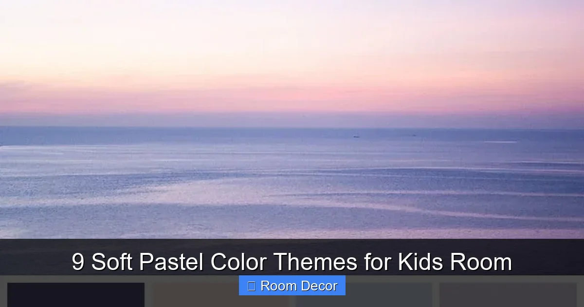 9 Soft Pastel Color Themes for Kids Room