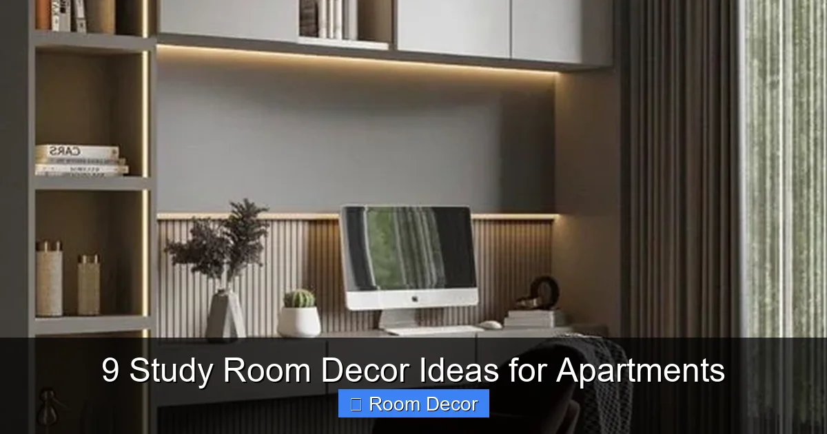 9 Study Room Decor Ideas for Apartments