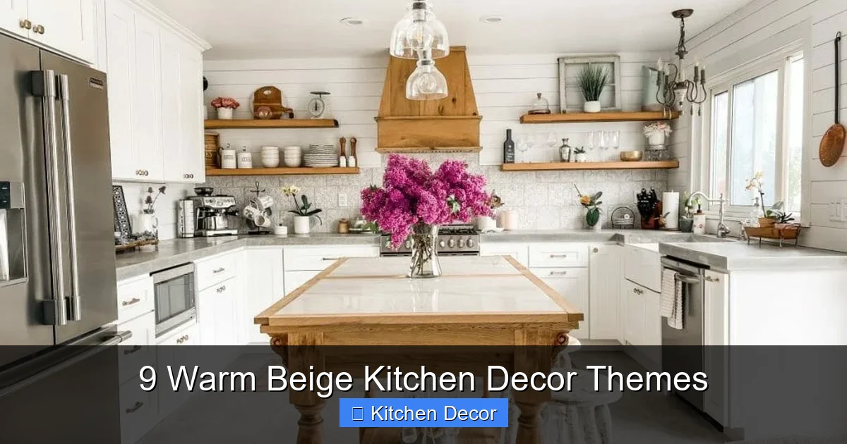 9 Warm Beige Kitchen Decor Themes