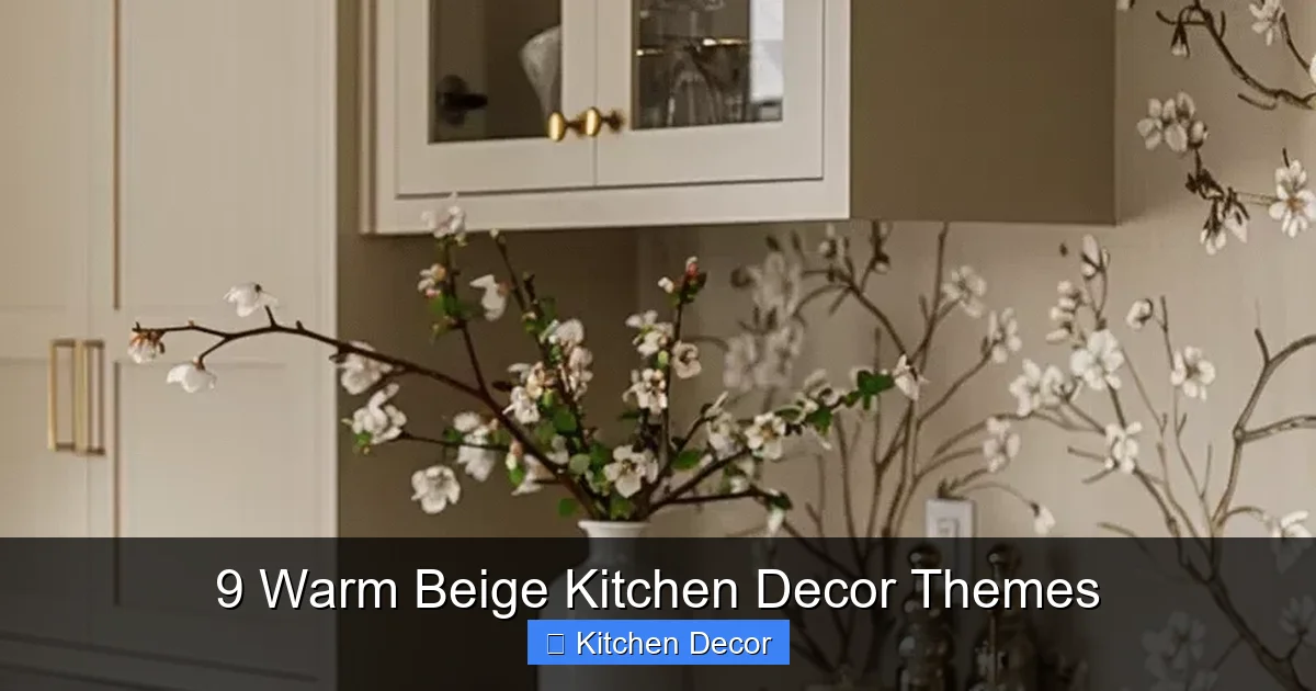 9 Warm Beige Kitchen Decor Themes