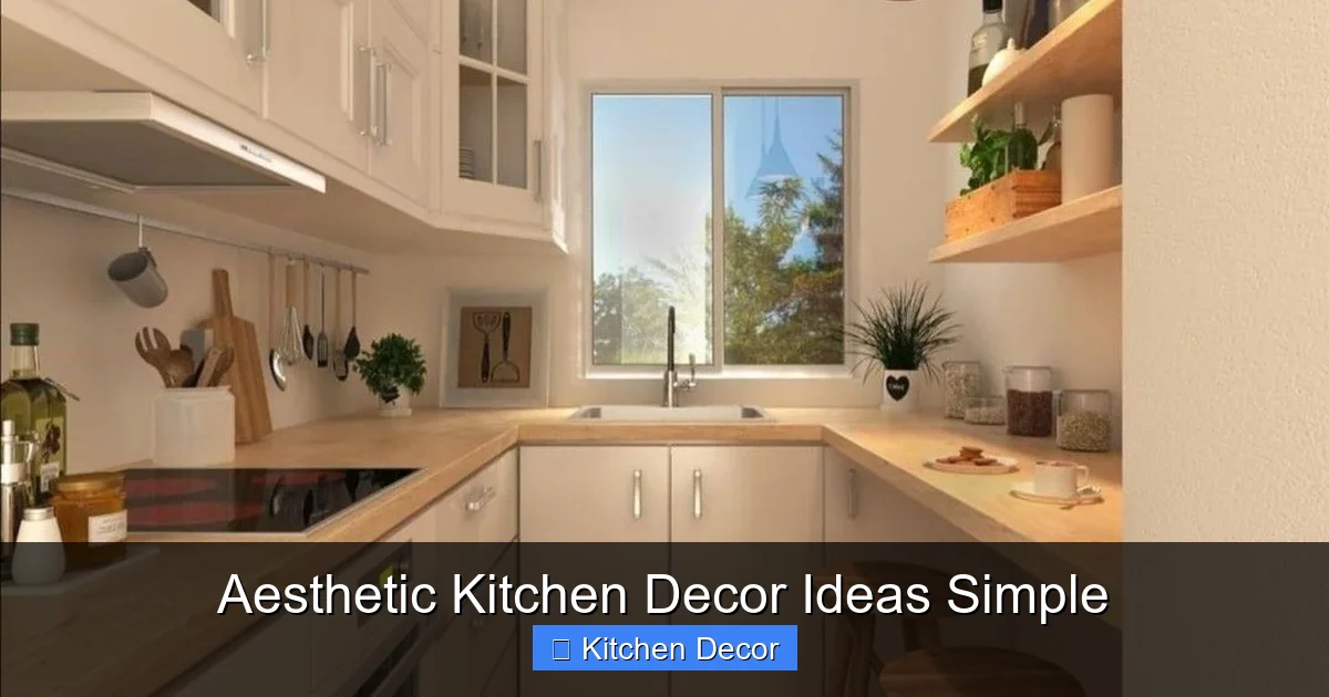Aesthetic Kitchen Decor Ideas Simple
