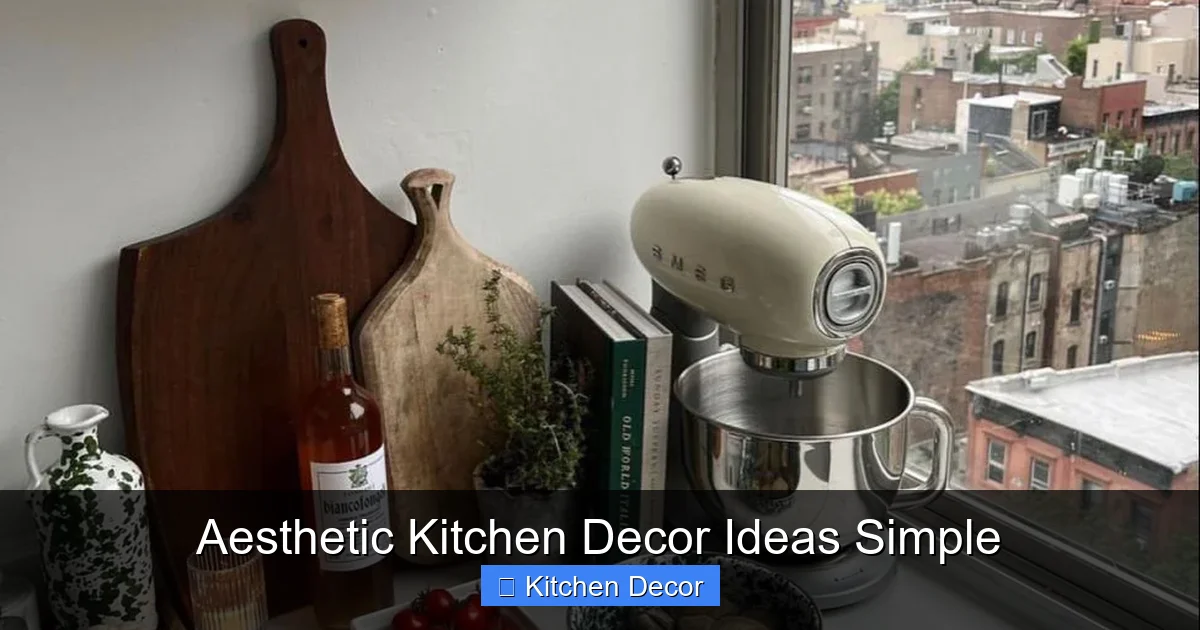 Aesthetic Kitchen Decor Ideas Simple