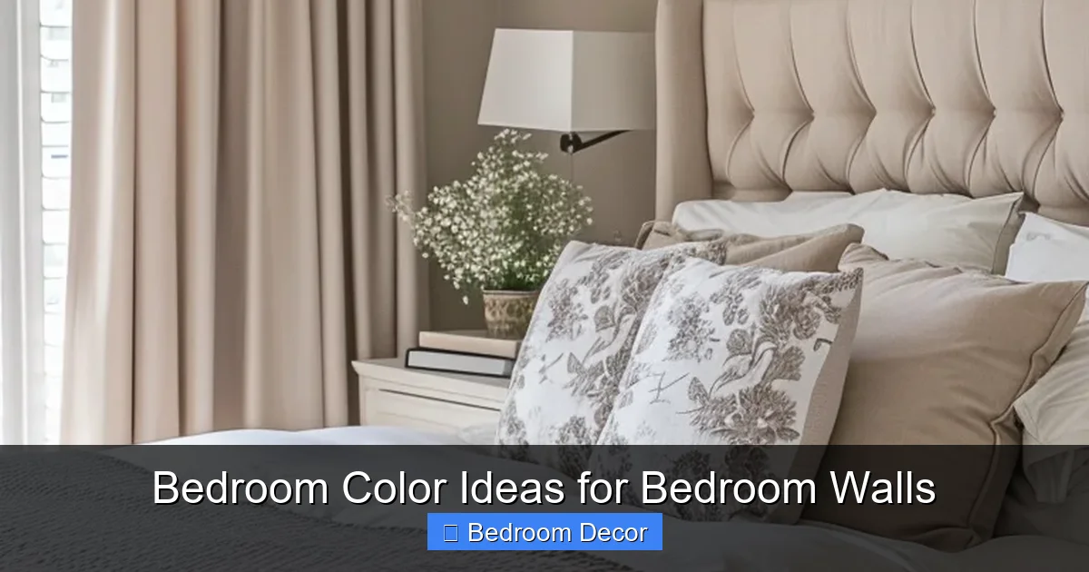Bedroom Color Ideas for Bedroom Walls
