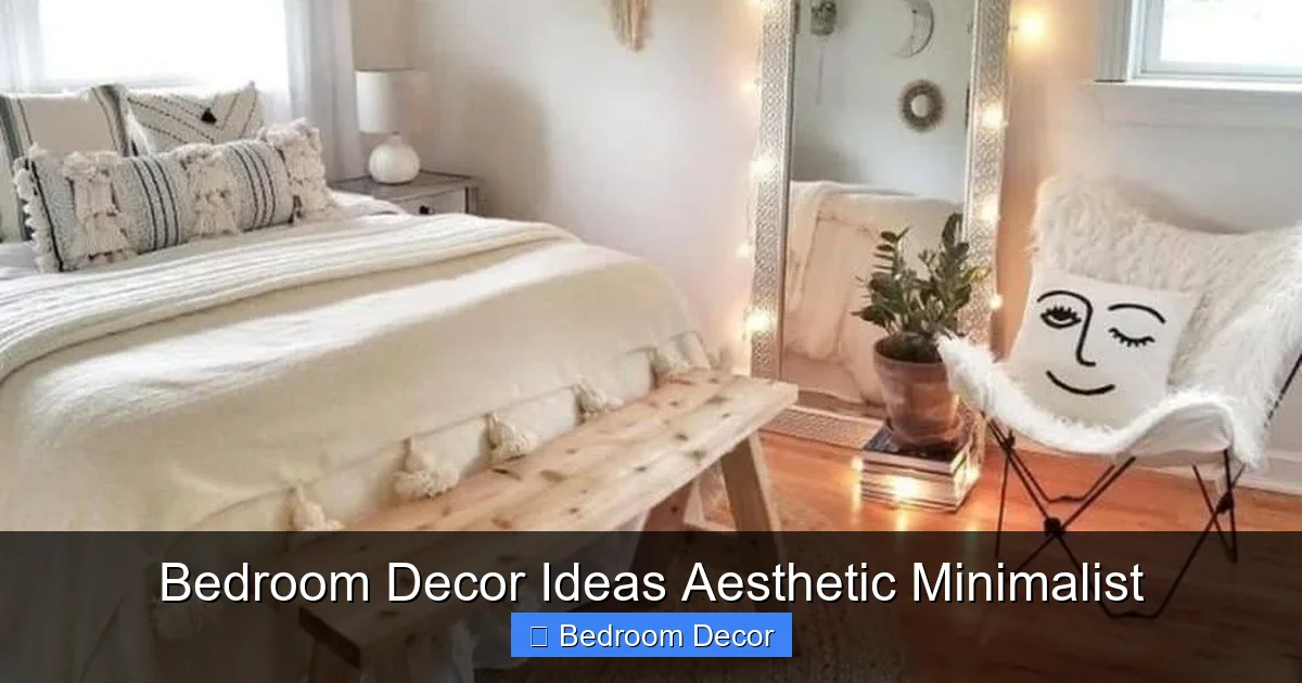 Bedroom Decor Ideas Aesthetic Minimalist