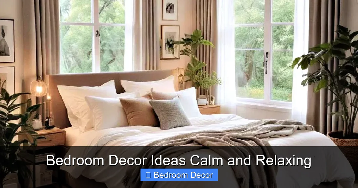 Bedroom Decor Ideas Calm and Relaxing