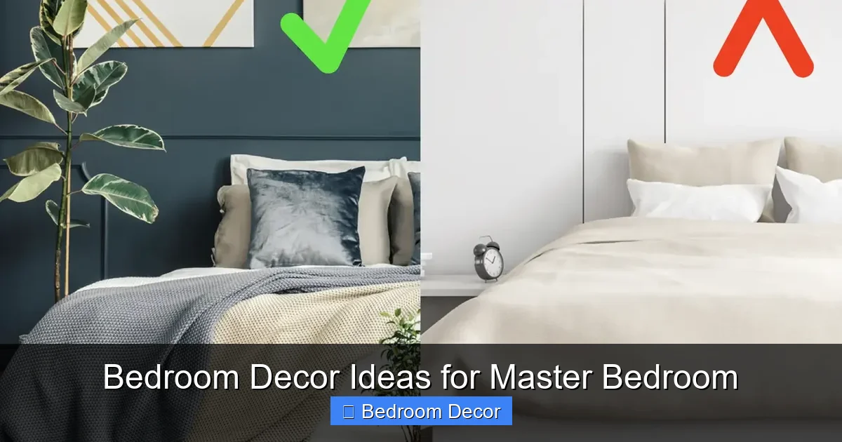 Bedroom Decor Ideas for Master Bedroom