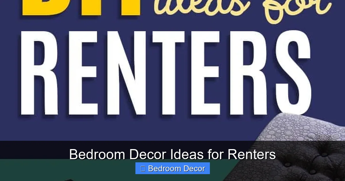 Bedroom Decor Ideas for Renters