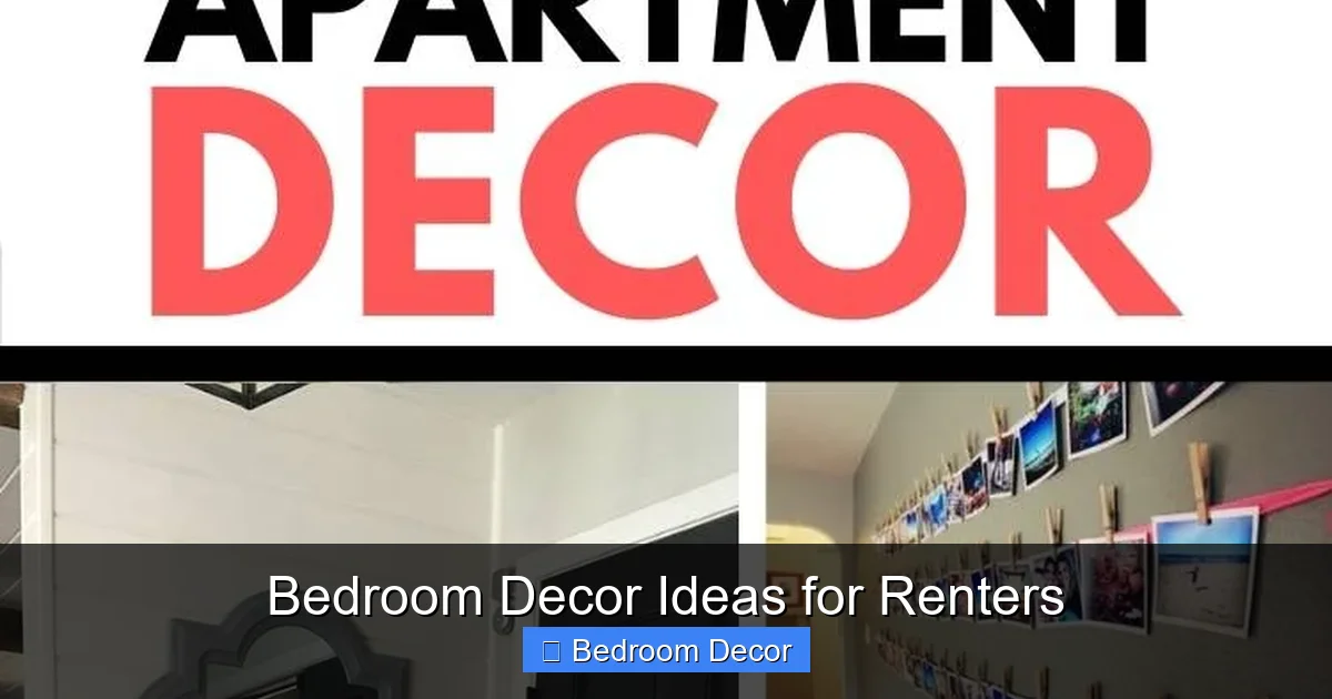 Bedroom Decor Ideas for Renters