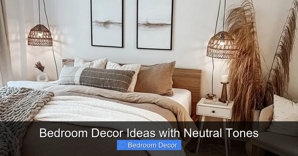 Bedroom Decor Ideas with Neutral Tones