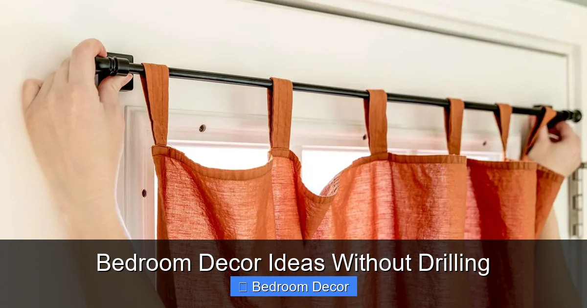 Bedroom Decor Ideas Without Drilling