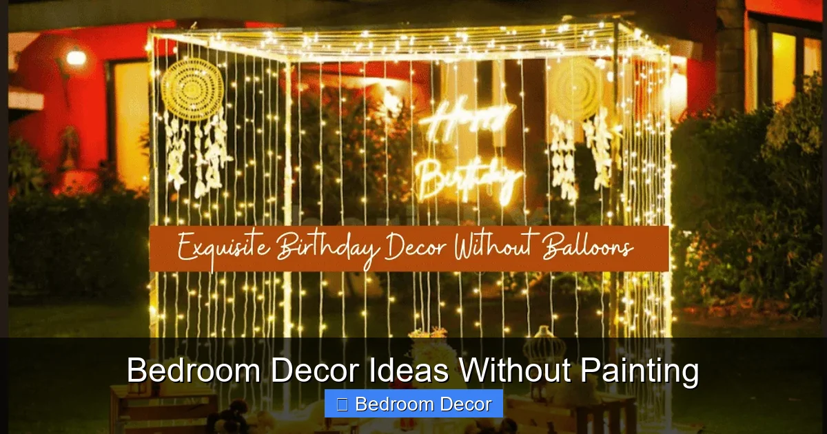 Bedroom Decor Ideas Without Painting