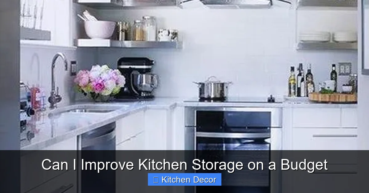 Can I Improve Kitchen Storage on a Budget