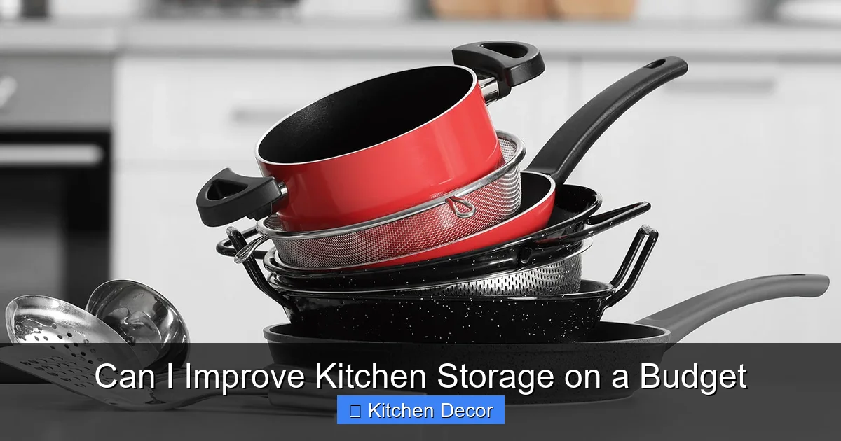 Can I Improve Kitchen Storage on a Budget